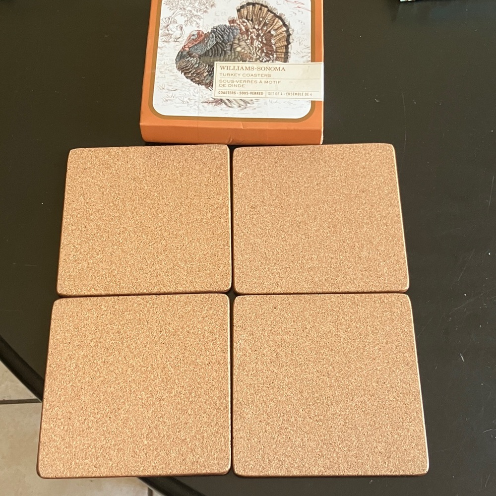 Williams Sonoma Multicolor Turkey Coasters - Picture 5 of 5